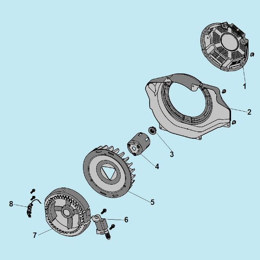 Магнето, маховик и стартер Champion GG7501E-3